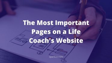 important pages on life coach website