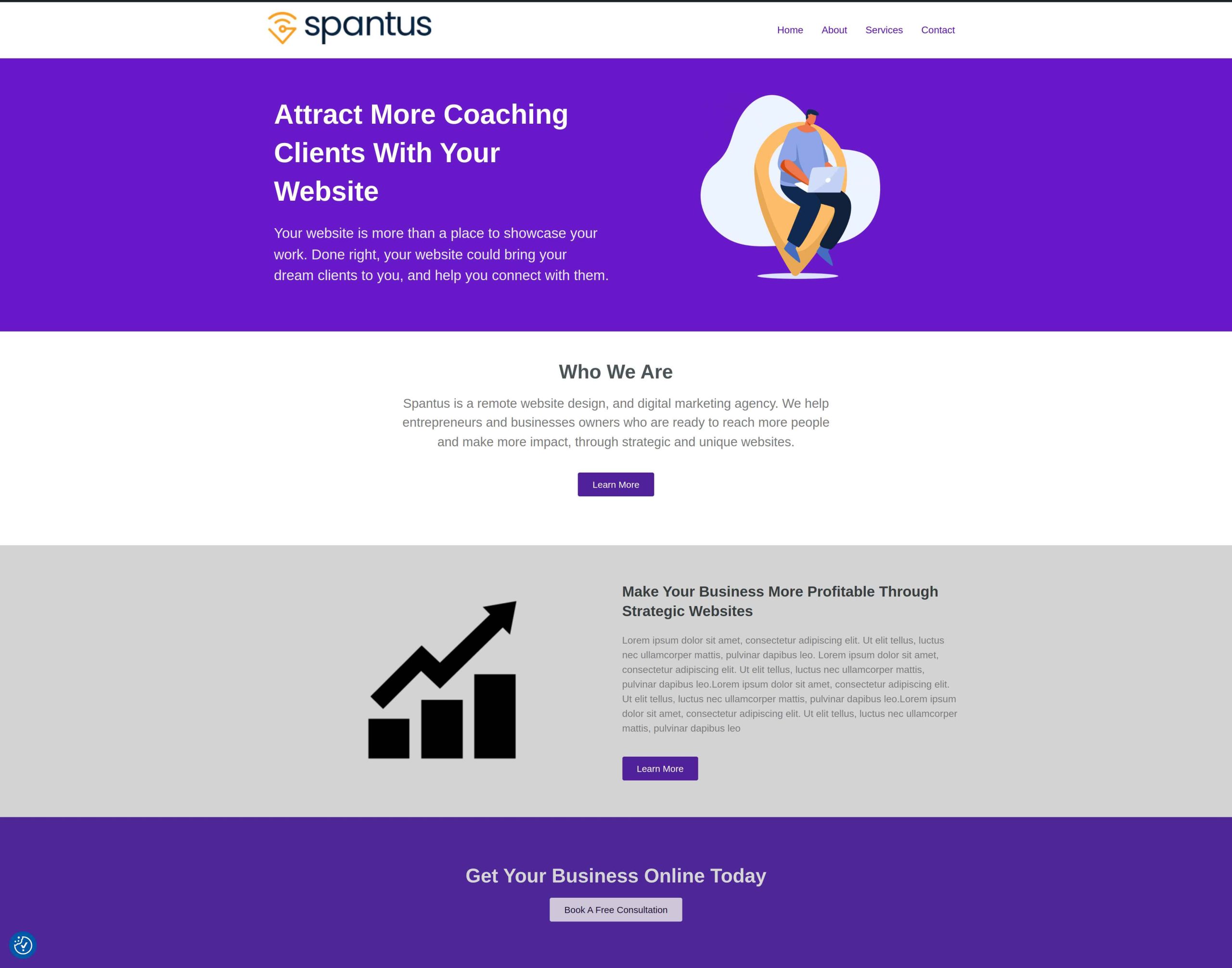 how to build a coaching business website tutorial result