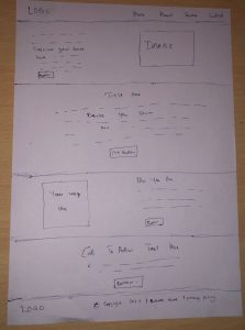 coaching business website design sketch